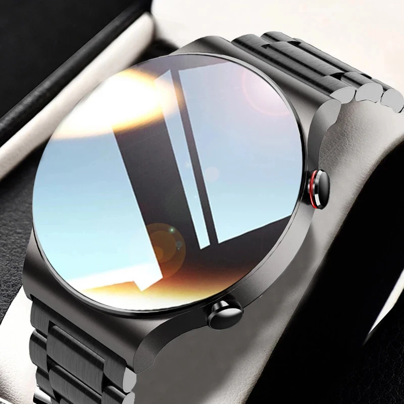 

2021 Luxury Bussiness Smart Watch Men Bluetooth Call Heart Rate TWS Music Playback Waterproof Sports Smartwatch For Android iOS