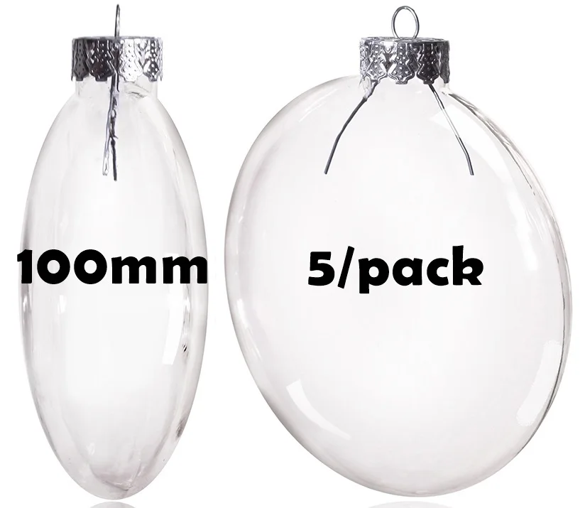 5 шт.  DIY окрашиваемые стеклянные елочные шары GrandFlavor