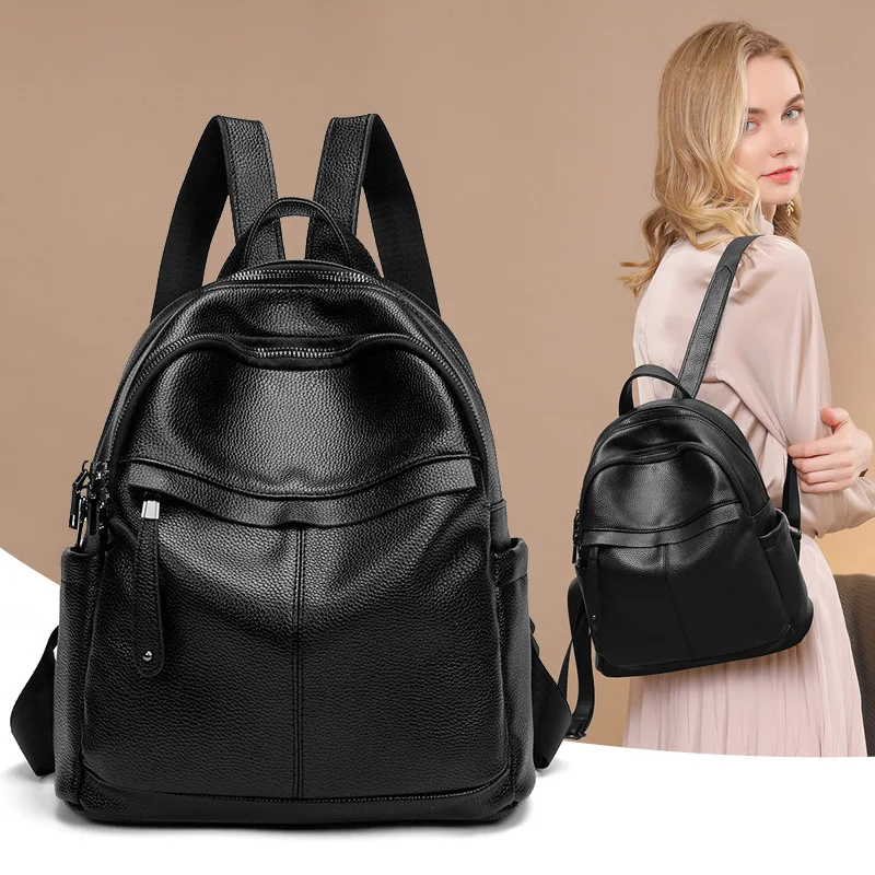 

High capacity backpack leisure travel bag schoolbag