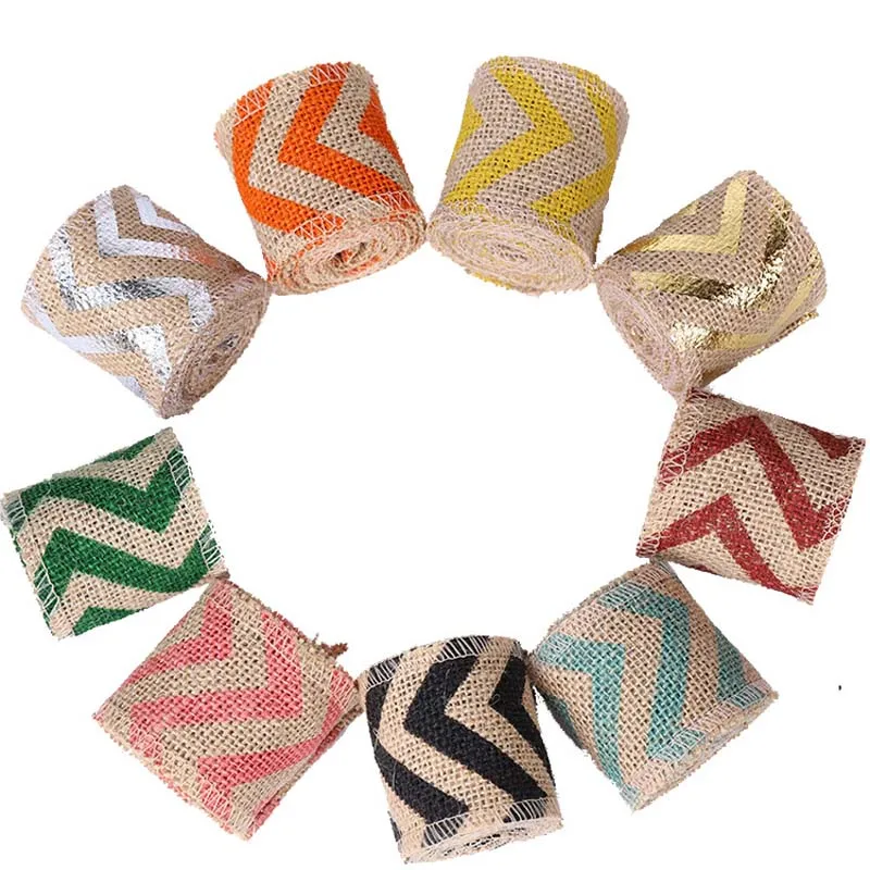 2 м (6 см) из натурального джута в декорированном мешковиной горшке конопляной