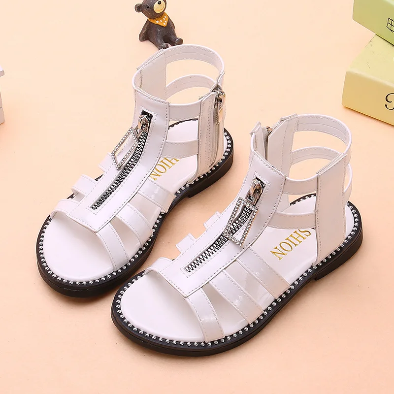 

COZULMA 2020 New Fashion Girls Princess Beach Sandals Children Shoes Kids Leather Sandals 2020 Girls Summer Shoes