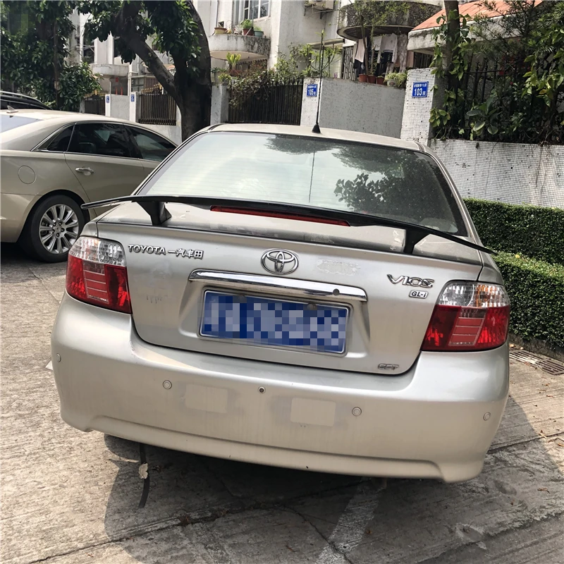 Спойлер Для Yaris VIOS 2006-2018 Toyota ABS Материал заднее крыло автомобиля праймер цвет