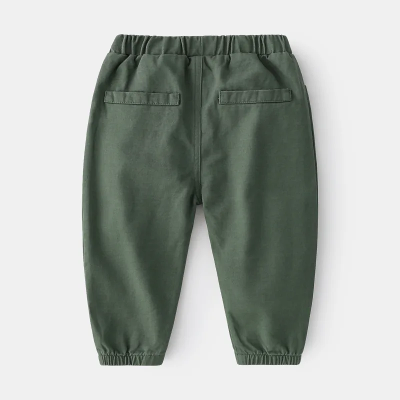 Children's Solid Color Trousers 2021 Autumn Children's Clothing Pants Boys Casual Pants Baby Fashion Pants Fall Clothes for Kids