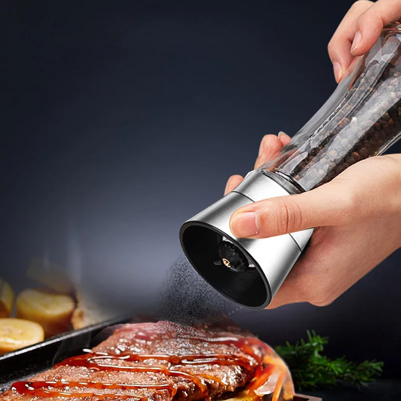 Ручная мельница для соли и перца нержавеющая сталь пряный кофе бобовый соус