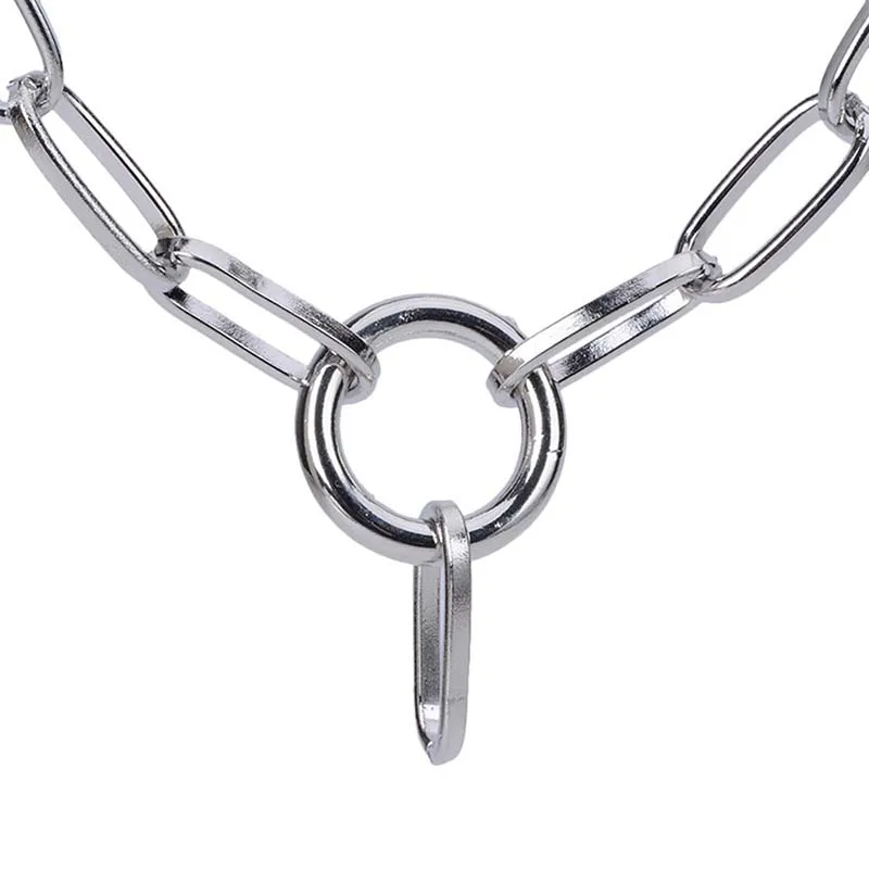 Готические ювелирные изделия в стиле панк круглые металлические цепочки круглый