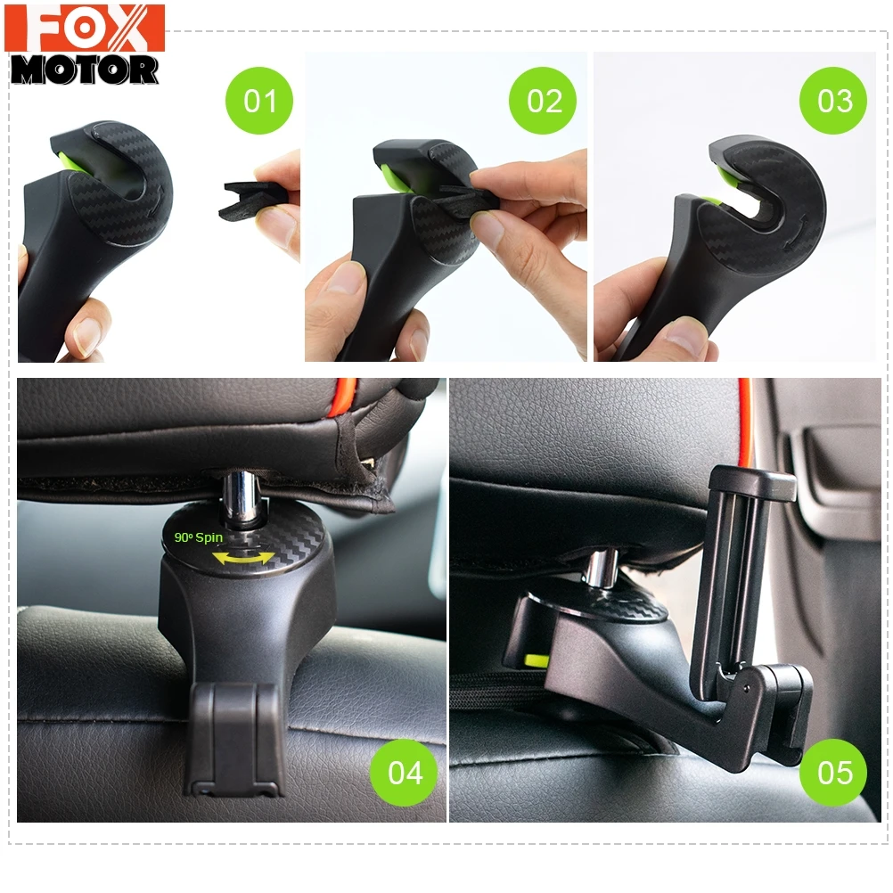 Universal Headrest Hook Phone Holder Auto Car Seat Back Hanger Cell Stand Clip Tool Bag Styling | Автомобили и мотоциклы