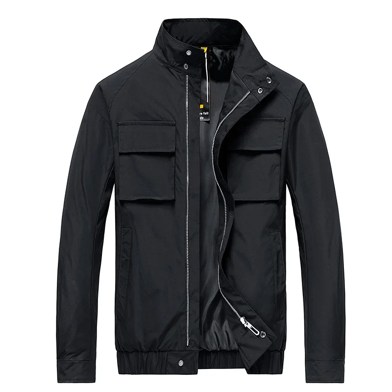 

2021Brand Men's Windbreaker Jackets Mens Soft Shell Overcoat Hiking Outdoor Military Hooded Coat Trim Casual Male Clothing 4XL