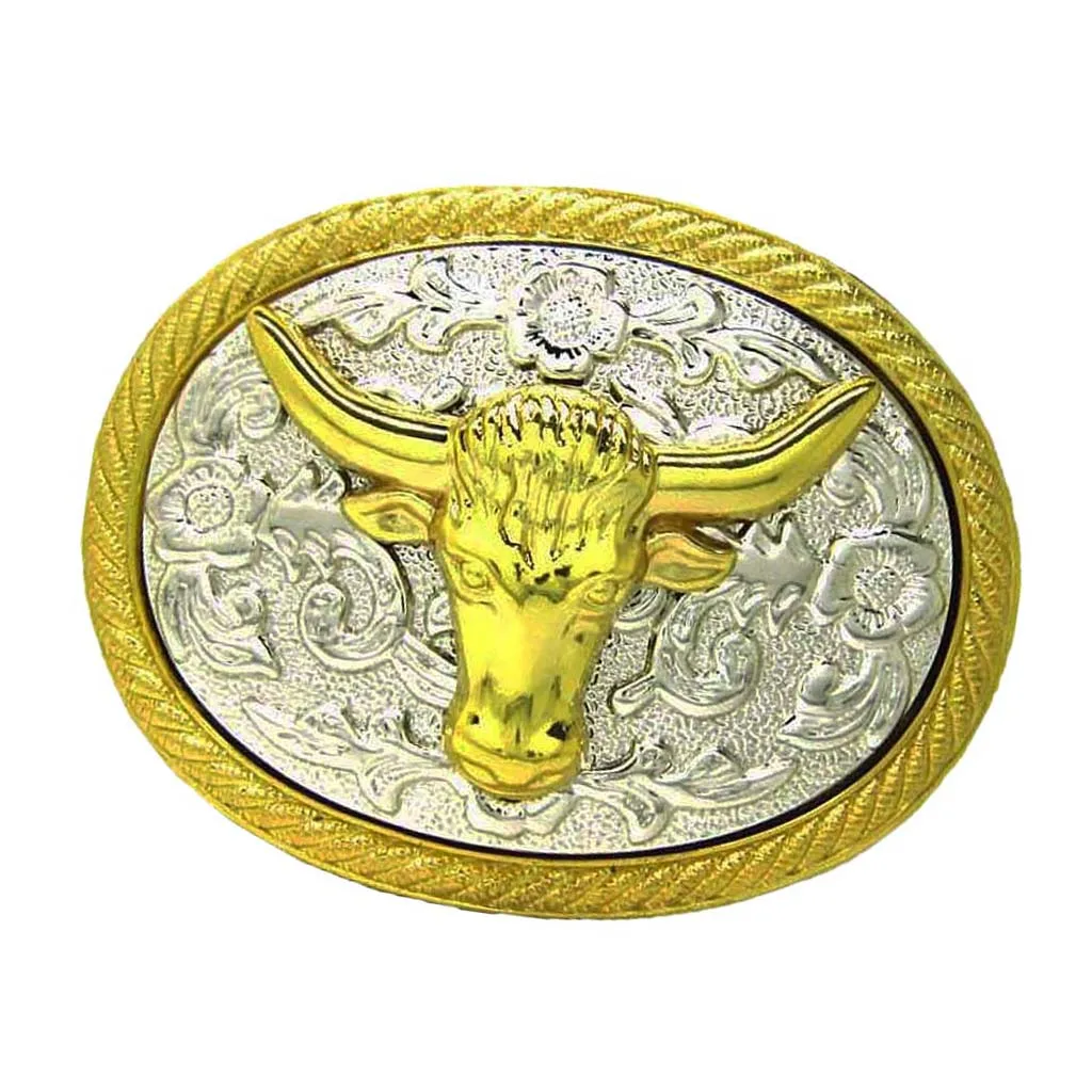 Retro Zinc Alloy Western Belt Buckle Antique Cow Head Men's AccessorieS | Аксессуары для одежды