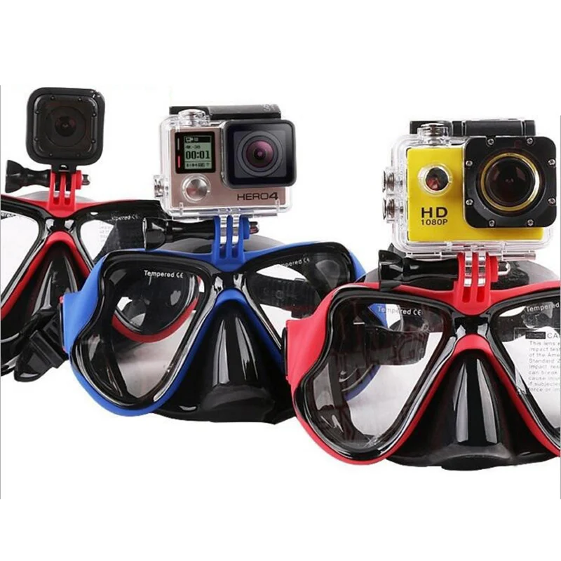 

Snorkeling Mask Snorkel Tube Set Diving Mask Anti-Fog Swimming Diving Goggles Snorkel Tube For Underwater Sports Camera