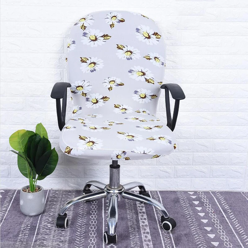 style2 New Arrival Stretch Seat Arm Chair Cover Elastic Office Chair Cover Spandex Chair Slipcover Seat Cover for Computer Chair Case - Цвет: style2