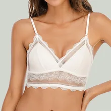 Soutien gorge en dentelle Transparent pour femmes, sous vêtement Sexy, dos nu, Bralette triangulaire, doux, sans couture, dos nu, nouvelle collection 2021  (4)