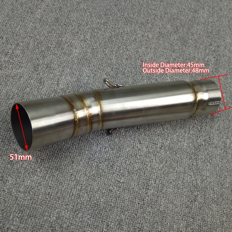 Motorcycle Exhaust Contact Middle Mid Pipe Connector For HONDA 2012 2013 2014 2015 CBR500R CB500X CBR400R CB400X Systems |