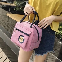 portable lunch bag office women food insulated handbag kid bento thermal pouch outdoor picnic snack fruit drink keep fresh case