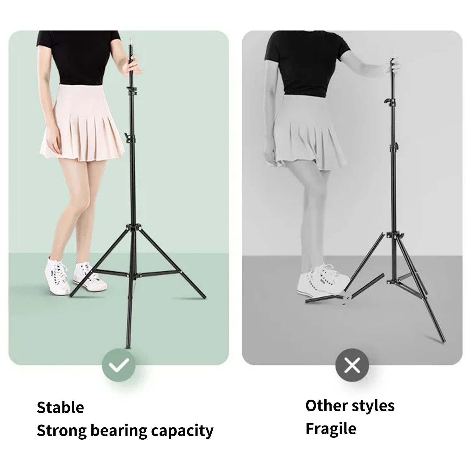 photography tripod mobile phone camera selfie bracket for youtube video live broadcast metal stand retractable folding support free global shipping