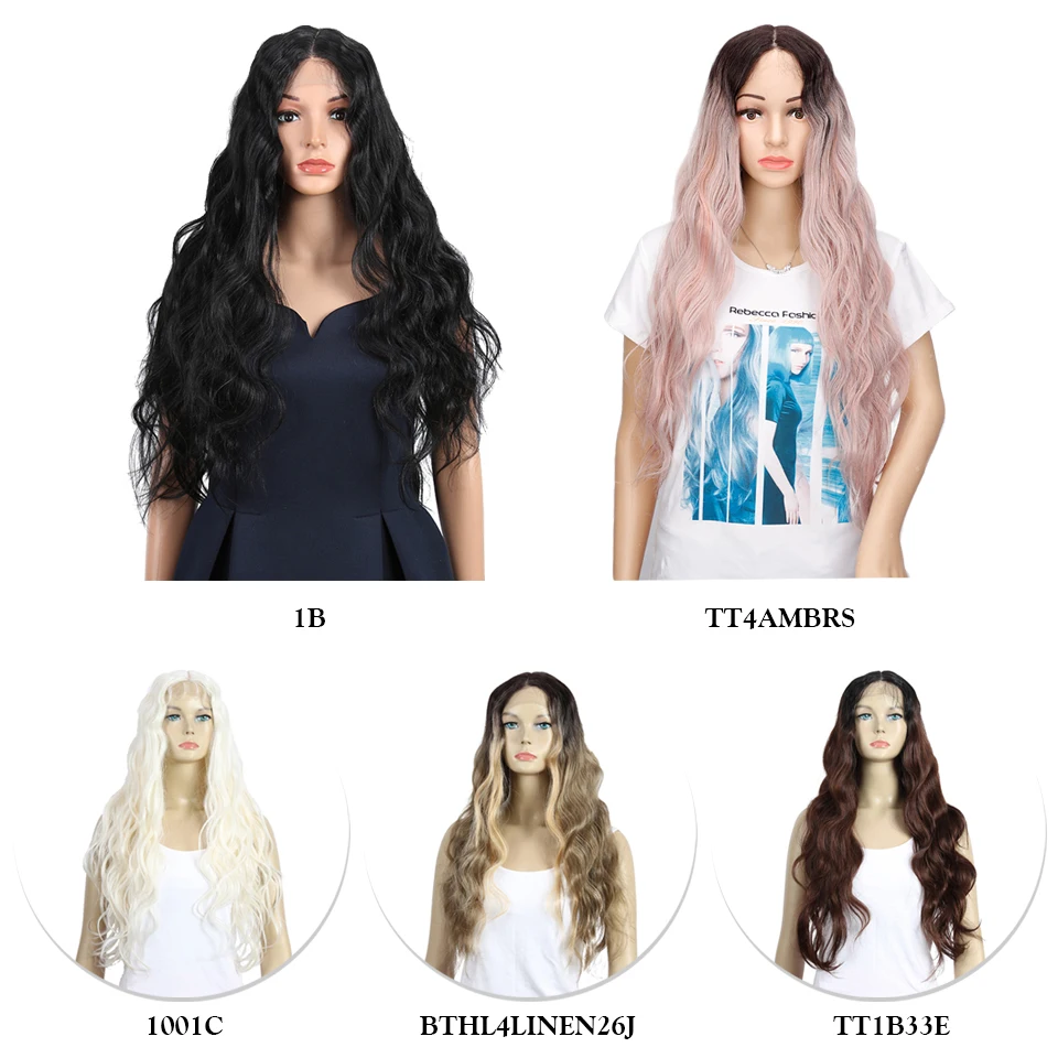 

Raising Synthetic Body Wave Lace Wig Wholesale Omber Hair Scalp Wigs 28 Inches Cheap Long Hair Wigs Pre-plucked With Baby Hair