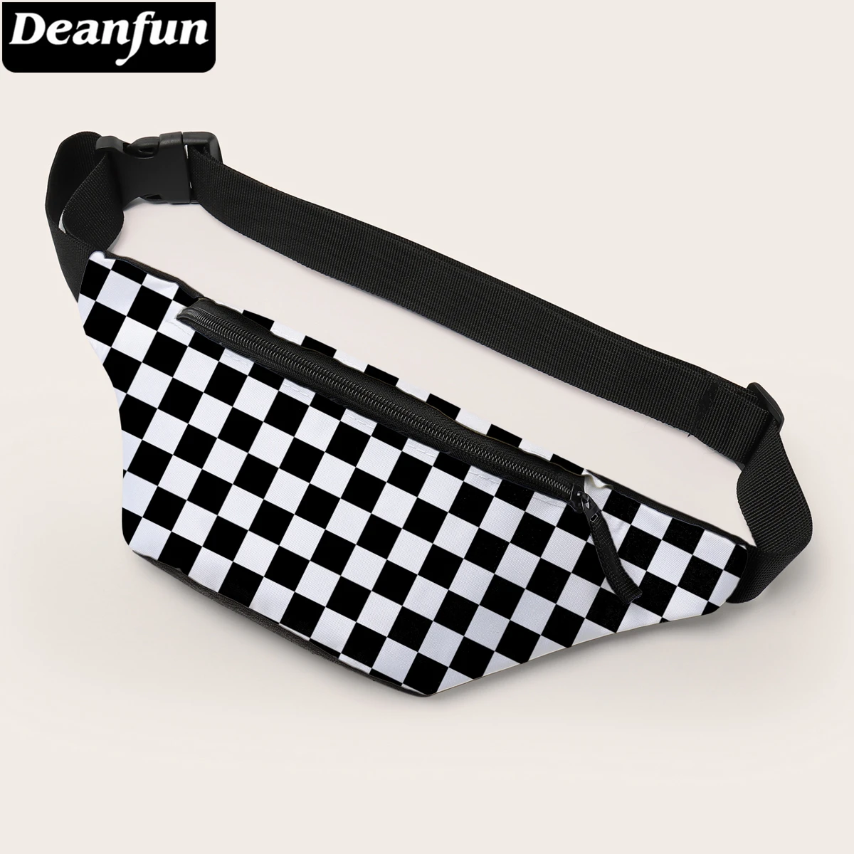 

Deanfun Checked Waist Bag 3D Printed Waterproof Fanny Pack For Women Chest Bag And Belt Bag 18056