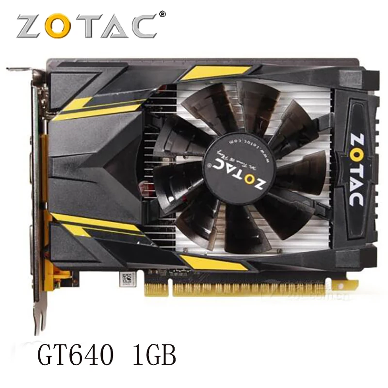 Оригинальная видеокарта ZOTAC GeForce GT640 1 ГБ 64 бит графическая карта GPU для NVIDIA 1GD3 HDMI DVI