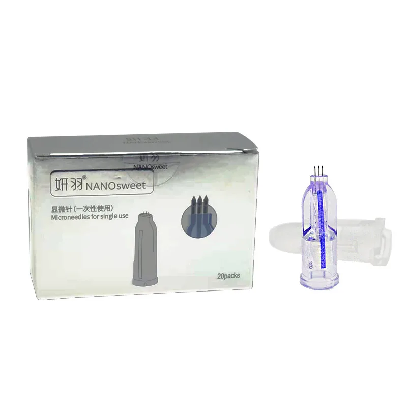 

Nanosoft Microneedles 34G 1.2mm 1.5mm Fillmed Hand Three Needles for Anti Aging Around Eyes and Neck Lines Skin Care Tool