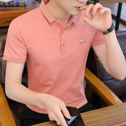 

Short-sleeved T-shirt men's casual simple bottoming shirt half-sleeved clothes 7655