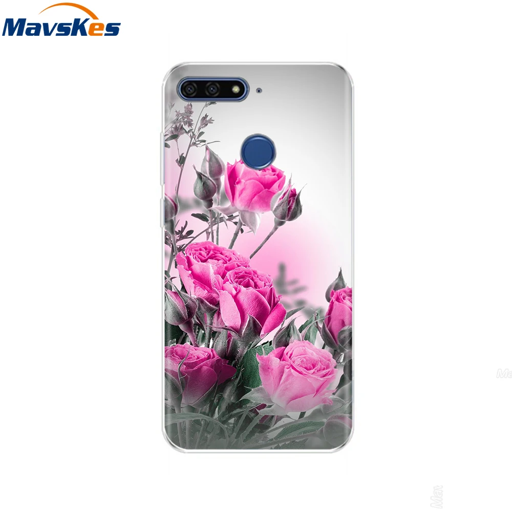 26 Силиконовый чехол для телефона huawei Honor 7A Pro, 5," дюймовый чехол для телефона huawei Honor 7A 5,45" 7 A DUA L22 Русская версия - Цвет: 26