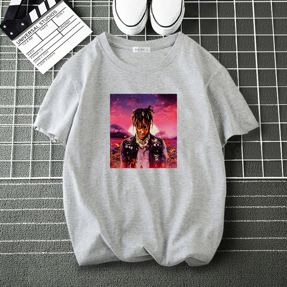 

Juice WRLD funko pop cotton Tee Shirt Men Woman Music Fashion T Shirt Brand Casual Loose Tops Male Hip Hop Harajuku T-Shirts