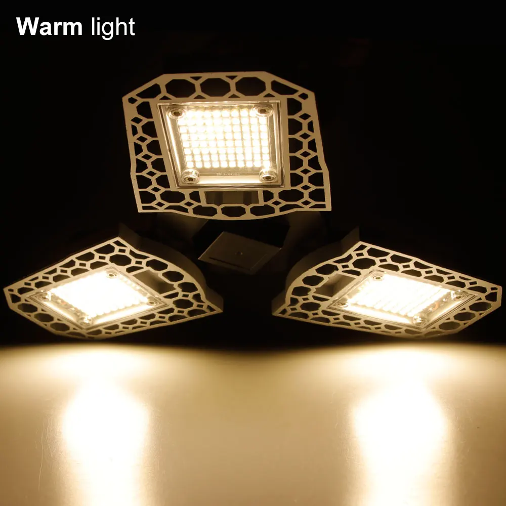 Warm White 100 Вт 80 Вт 60 Вт Светодиодный светильник 220 в E27 Светодиодный светильник 110 В Lampara светодиодный светильник E26 светильник для гаража с датчиком деформируемая лампа для наружного светильник ing 2835 - Испускаемый цвет: Warm White