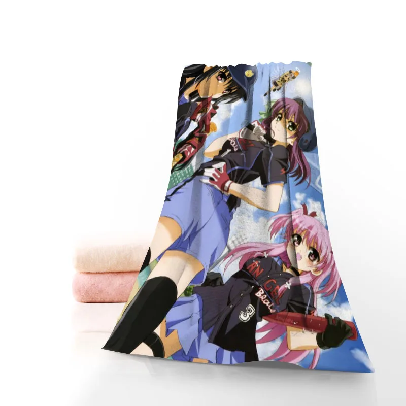 Изготовленный На Заказ Аниме Ангел Beats полотенце ситец уход за кожей лица/банные