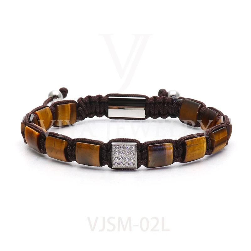 Handmade 8mm Square Lapis Beads Macrame Bracelet Braided Adjustable BeadsChrismas/Birthday Gift For Men Jewelry +LOGO | Украшения и