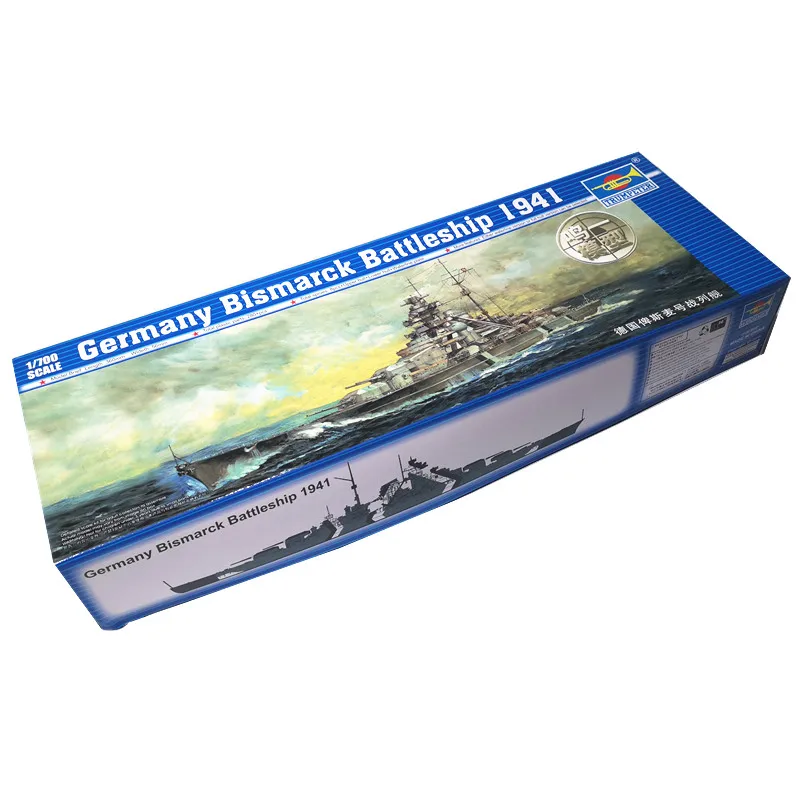 1:700 Пособия по немецкому языку броненосец Бисмарк 1941 Второй мировой войны
