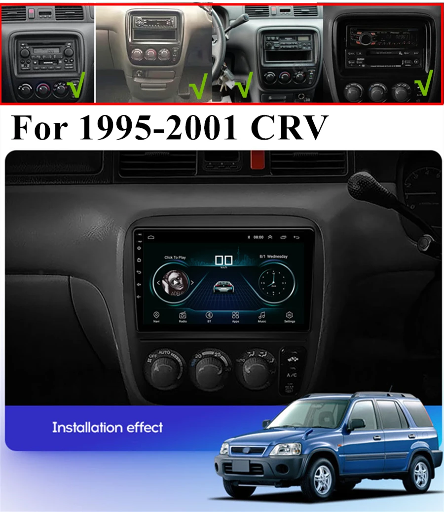 Автомобильная стереосистема GPS-навигация WIFI Mirror Link FM 9 дюймов Android 10 1 2 + 32 ГБ для Honda