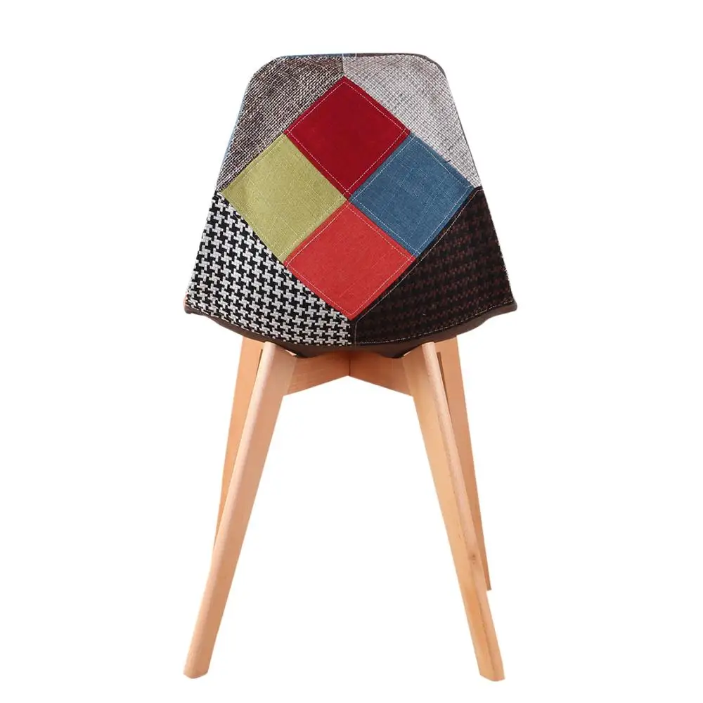 Набор из 4 художественных обеденных стульев в нордическом средневековом стиле