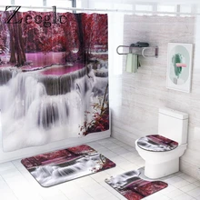 Scenic Printed Bath Mat and Shower Curtain Set Bathroom Rug Set Toilet Foot Mat Non Slip Shower Mat Bathroom Floor Mats Scenic Printed Bath Mat and Shower Curtain Set Bathroom Rug Set Toilet Foot Mat Non Slip Shower Mat Bathroom Floor Mats
