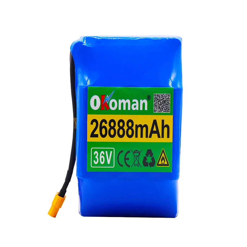 10S2P 36v литий-ионный аккумулятор емкостью 26888мАч 26Ач для электрического самоочищающегося гироскутера-унитаза батерия вкл.