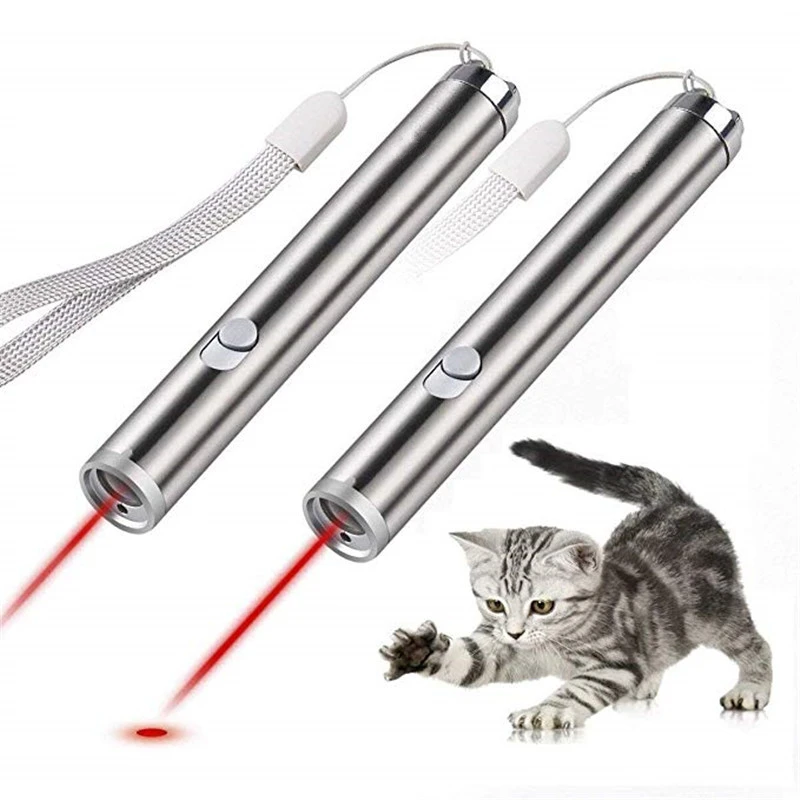 

2021 Multitool Funchinal Laser Toys For Cats Pet Laser Pen Chaser Interactive Toys Training Tools With Led Flash Light Outdoor