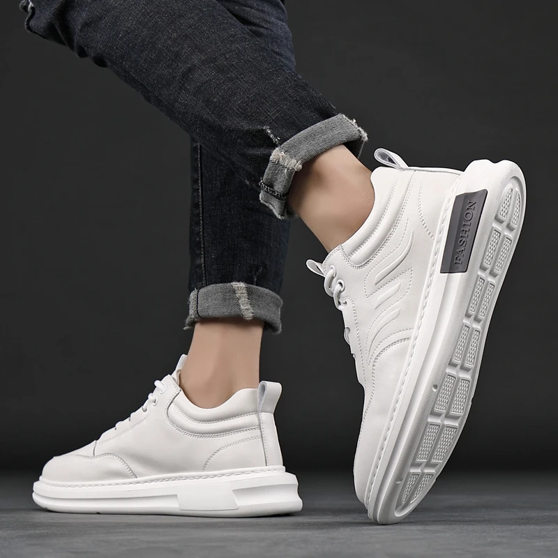 

Lcxmnd autumn and winter 2020 new leather big board shoes