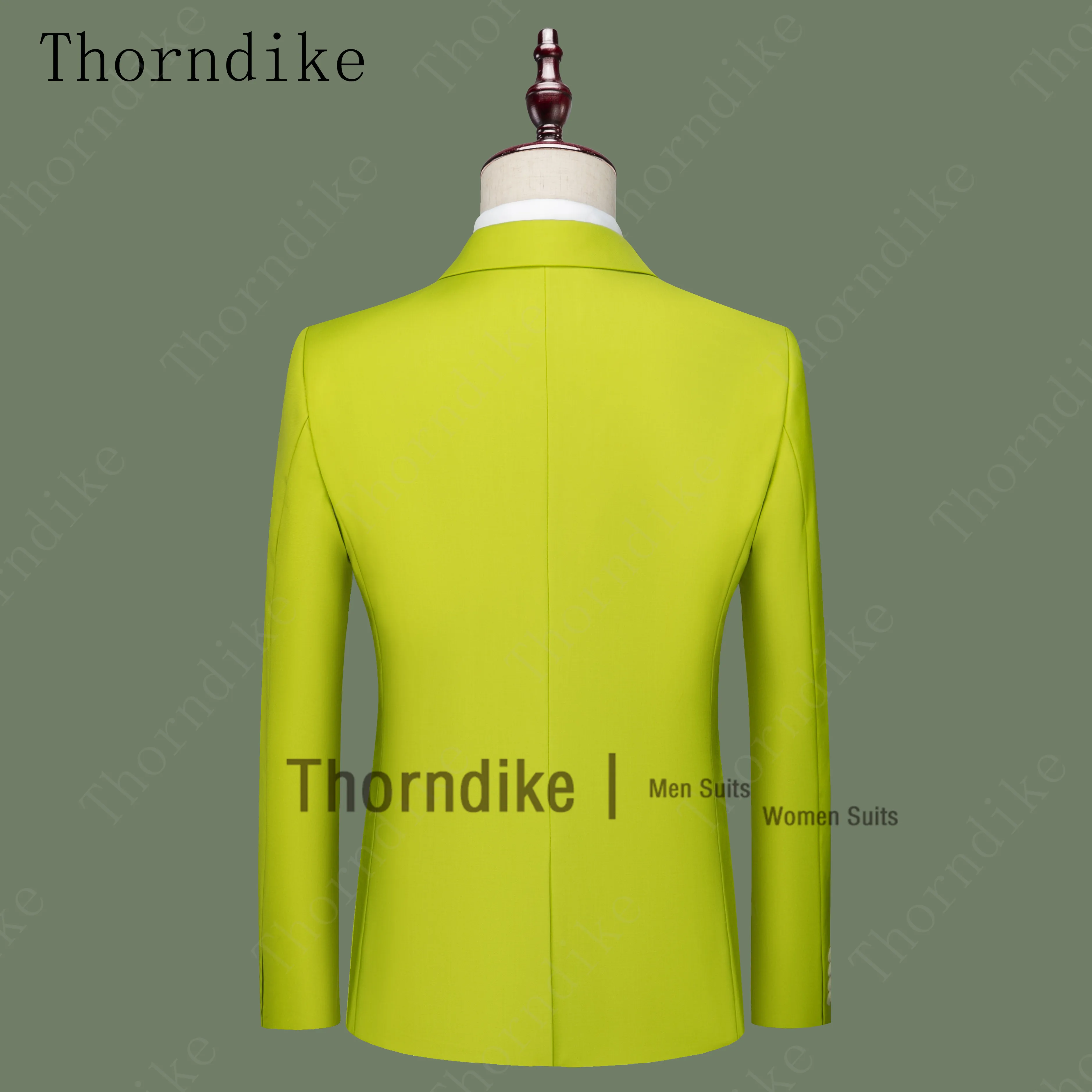 Мужские вечерние костюмы Thorndike зеленые темно-серые красные для свадьбы жениха из