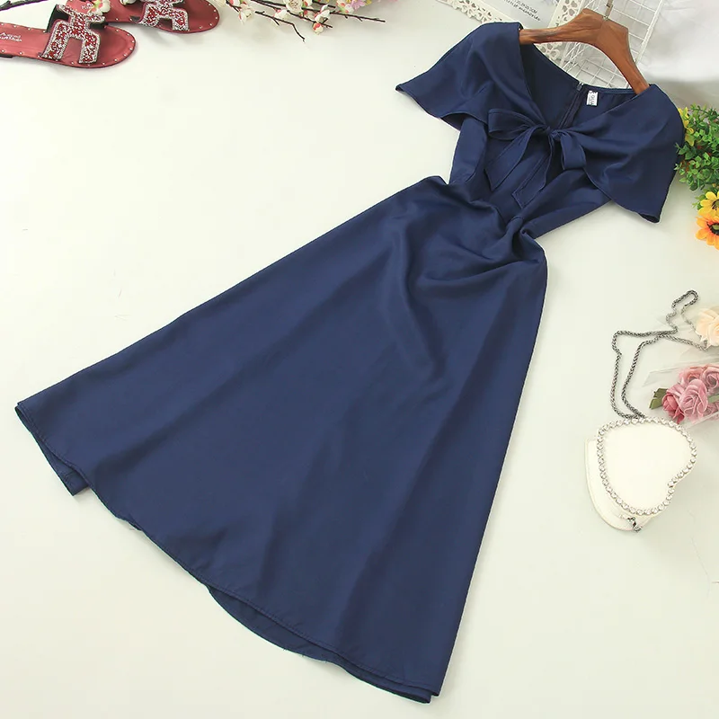 Fitaylor v-образный вырез накидка рукава милый галстук-бабочка длинное платье