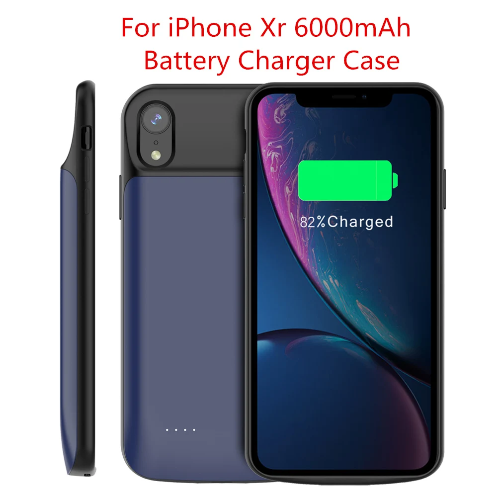 For iPhone Xr Для iPhone 11 11 Pro 11 Pro Аккумулятор Max чехол 5000 мАч Внешний аккумулятор зарядное устройство чехол для iPhone 6 6s 7 8 Plus Xr X Xs Max чехол - Цвет: For iPhone Xr