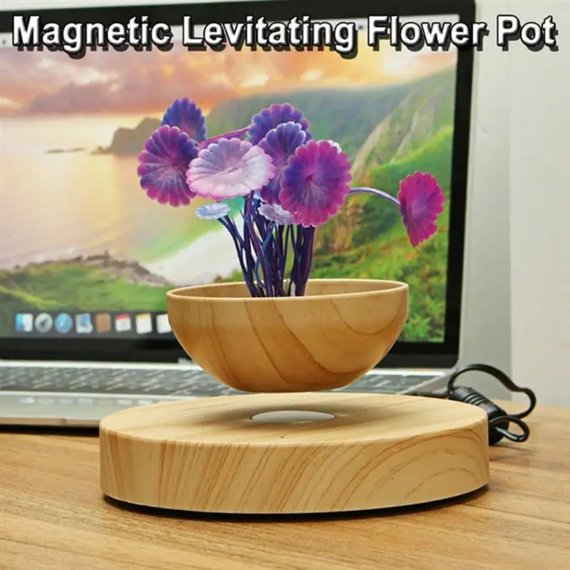 Магнитный левитационный воздушный цветочный горшок цветы бонсай магнитный