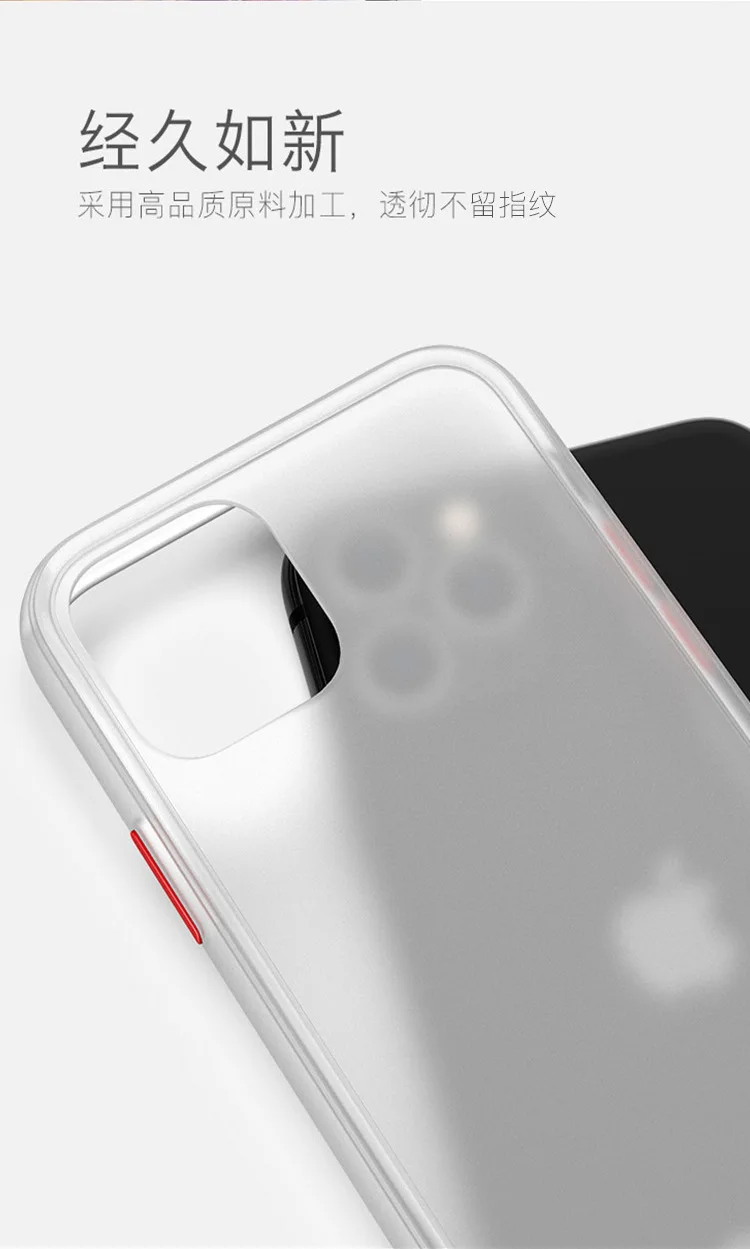 for apple iphone 11 case hard pc transparent slim matte protective back cover case for iphone 11 pro max iphone11 11pro shell free global shipping