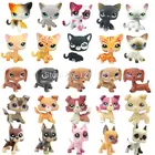 Магазин домашних животных милые игрушки Редкие 2291 настоящие животные стоячие короткие волосы Кошка Собака Такса колли Грейт Дэн с едой и напитками аксессуары