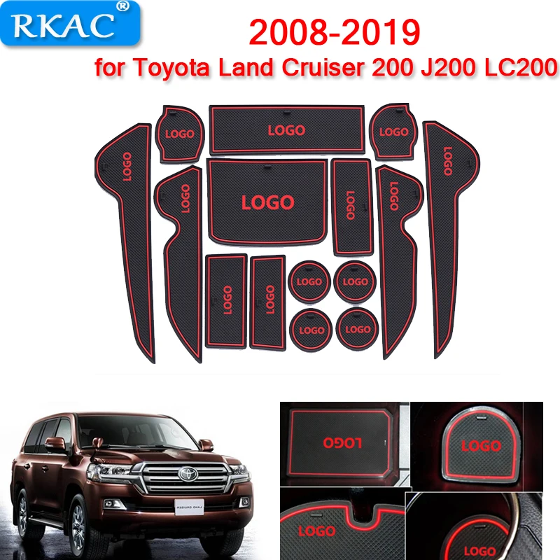 Противоскользящий коврик для разъема ворот резиновая подставка Toyota Land Cruiser 200 J200