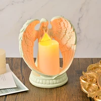resin angel electronic candle holder living room bedroom tv cabinet church angel statue decorations for home office 16cm 2020ing