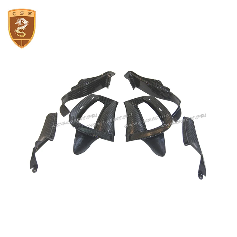Настоящее углеродное волокно передний бампер вентиляционные отверстия Крышка