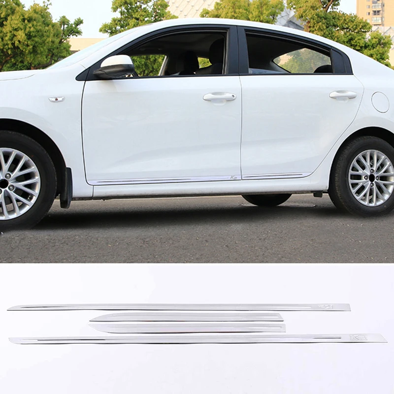 

Lsrtw2017 Stainless Steel Car Door Edge Body Trims Decoration for Kia Rio K2 2017 2018 2019 2020 Accessories Auto Styling