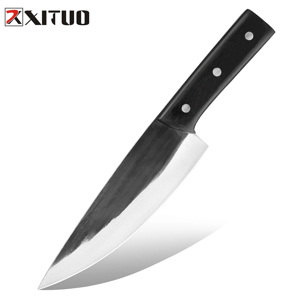 XITUO шеф-нож ручной работы кованые кухонные ножи профессиональный нож мясника острые ножи мясника нож для нарезки мяса Прямая поставка