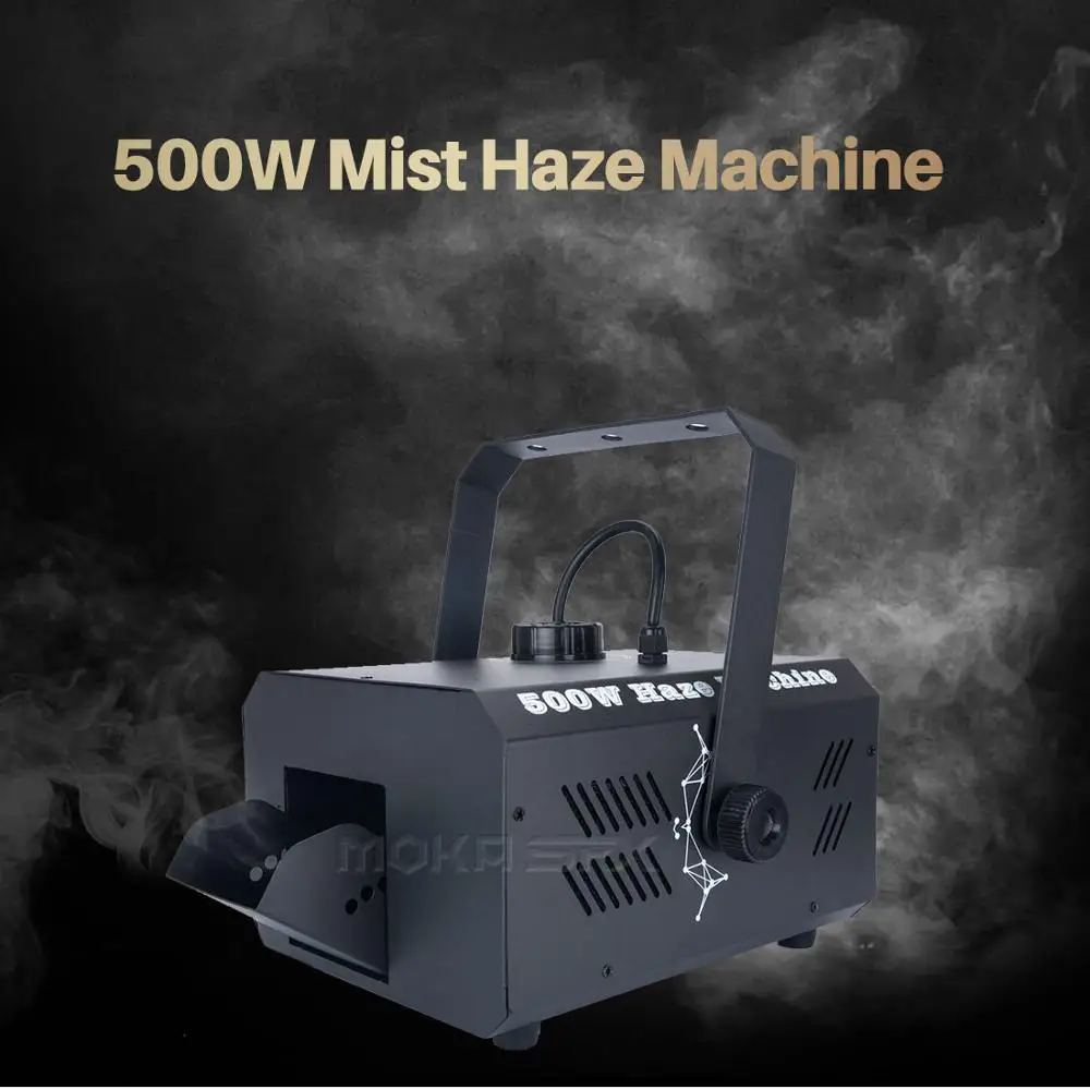Best MOKA máquina de humo a base de agua para escenario, dispositivo de niebla de 500w, Dmx, remoto, para DJ, fiestas, clubs nocturnos, KTV, con ventilador silencioso