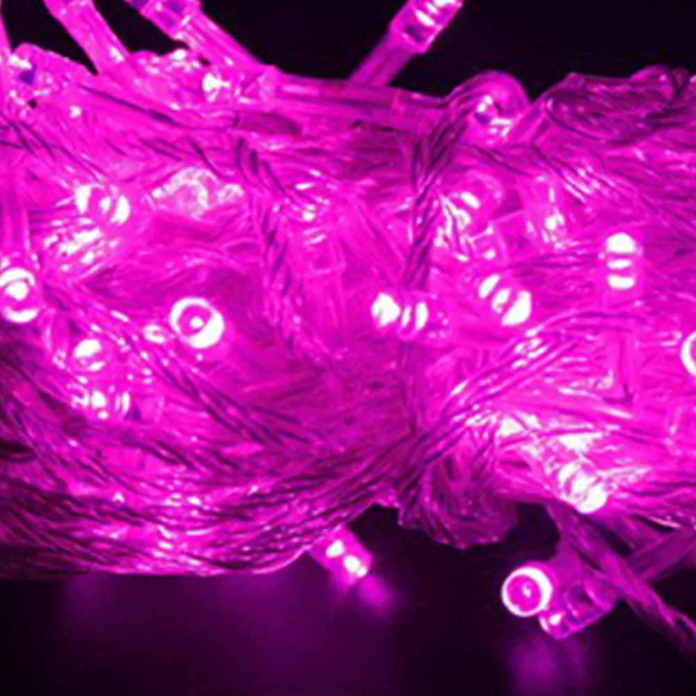 

Christmas Tree Decorations for Home 10 m 100 Lamp with Tail Insert Christmas Light Decor EU Plug