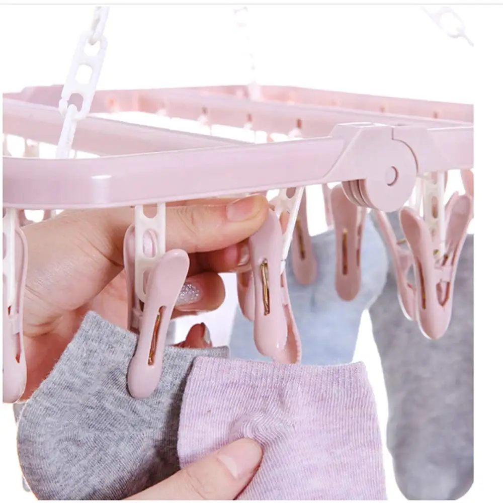 32/36 зажимы складная вешалка для одежды сушилка ветрозащитные носки Нижнее белье