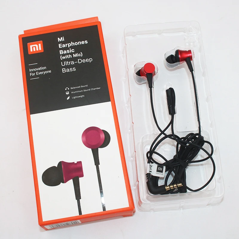 Наушники-вкладыши с микрофоном для Xiaomi Piston 3 Mi Fresh 5 мм Note 10 CC9 X2 F2 X3 NFC Redmi 8A 9A 8 8T 9 Pro |